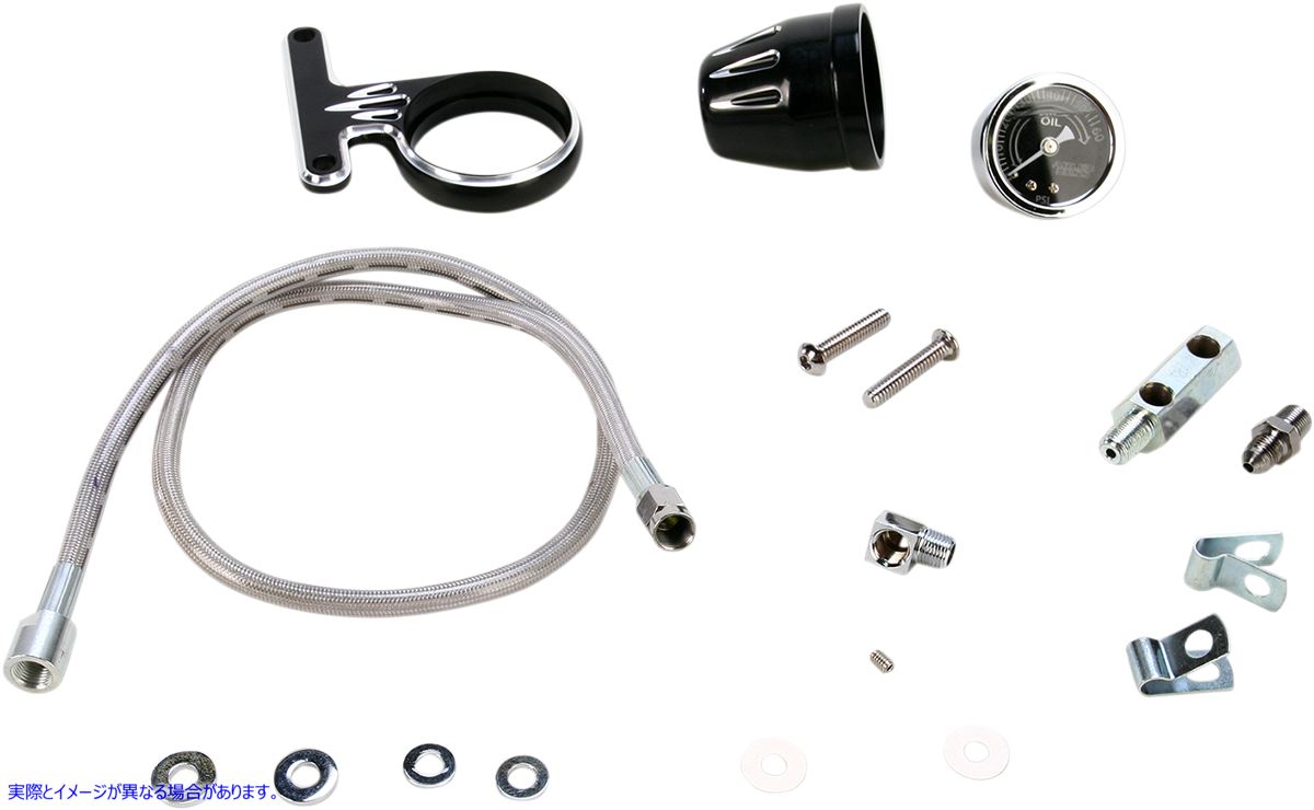 取寄せ 油圧ゲージキット - ディープカット アレンネス Oil Pressure Gauge Kit - Deep Cut - Black 15-667 22120371