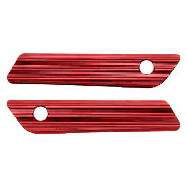 取寄せ サドルバッグラッチカバー アレンネス Saddlebag Latch Covers - Red 03-616 35011638
