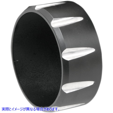 取寄せ 3インチの火力シリーズスリップオンマフラーのエンドキャップ バッサーニエキゾースト 3 Endcap - Black - Fluted BE30T 18600623