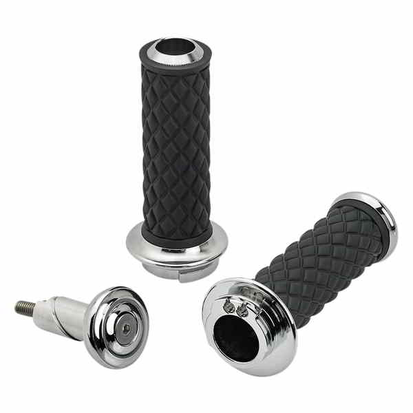 取寄せ アルミコアグリップ ビルトウェル Grips - Alumicore - Dual Cable - Chrome 6604-105-01 06302321