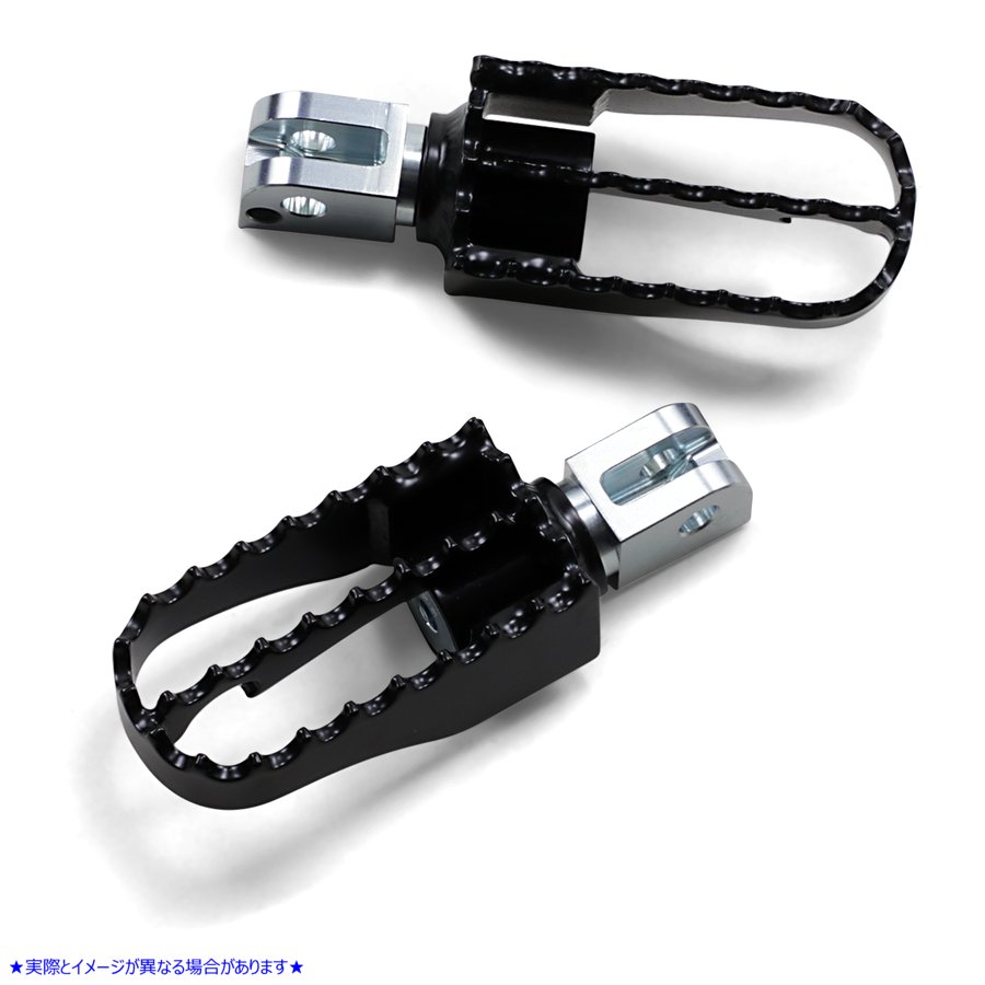 取寄せ MXスタイルのフットペグ バーリーブランド MX Footpegs - Passenger - Black/Chrome B13-1008B 16201932