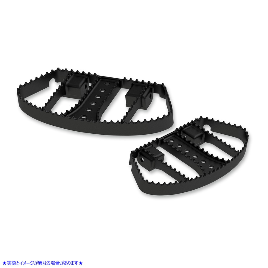 取寄せ MXスタイルのドライバーとパッセンジャーの床板 バーリーブランド MX Passenger Floorboards - Black - FL B13-1051B 16210800