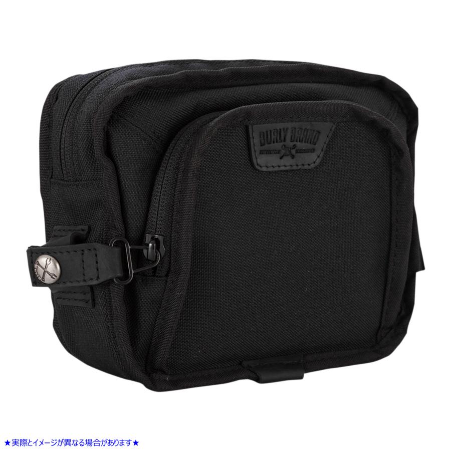 取寄せ ハンドルバーバッグ バーリーブランド Handlebar Bag - Black Cordura B15-1012B 35100098