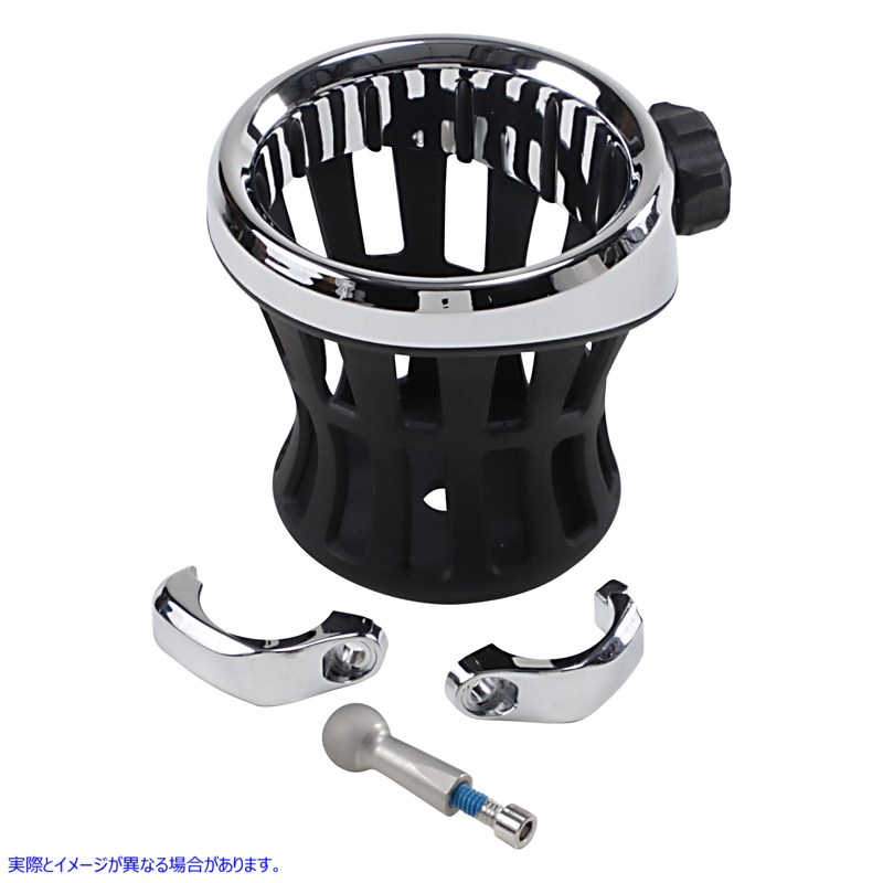 取寄せ ドリンクホルダー シロ CIRO Drink Holder - 1-1/4 Handlebar Mount - Chrome 50414 06360023