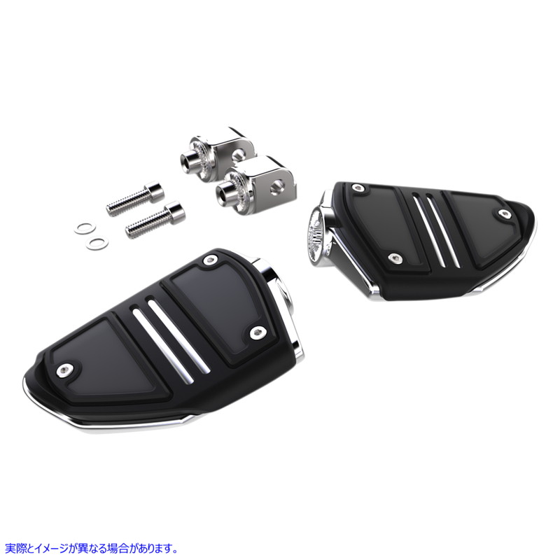 取寄せ ツインレールフットレスト シロ CIRO Twin Rail Footpeg - With Mount - Chrome - Softail 61406 16201863