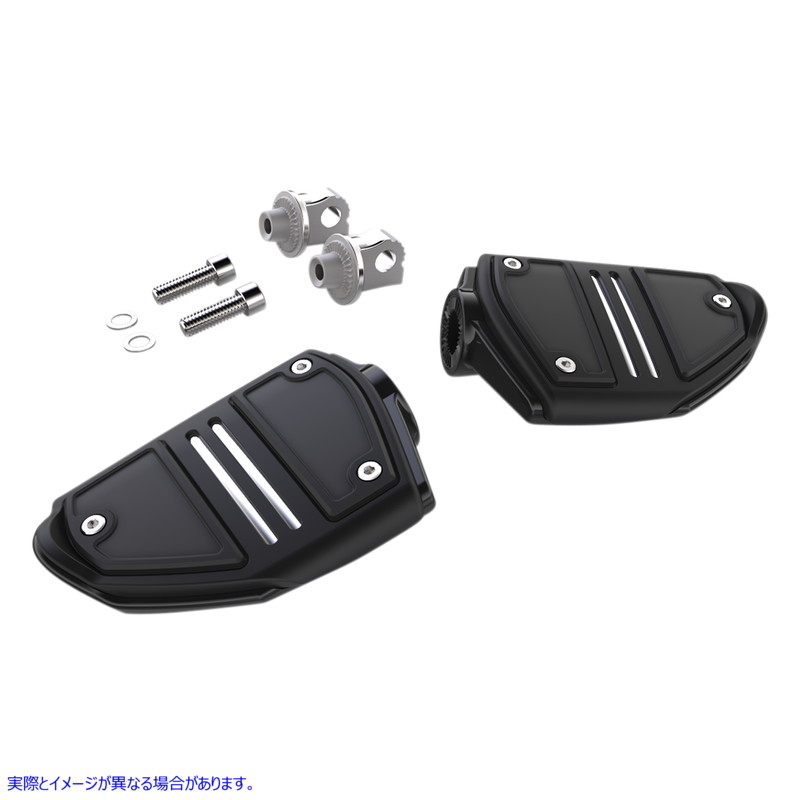 取寄せ ツインレールフットレスト シロ CIRO Twin Rail Footpeg - With Mount - Black 61425 16201865