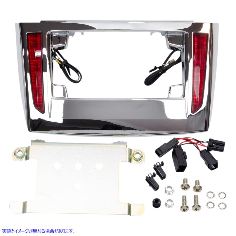 取寄せ Tri-GlideRのLEDナンバープレートフレーム シロ CIRO License Plate Frame - '09+ Trike - Chrome 40080 20301435