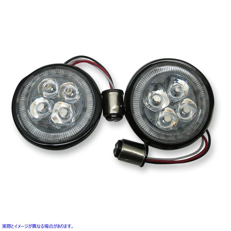 取寄せ FangR信号照明インサート - リア シロ CIRO Rear Signal Light Inserts - Black - Red Lens 45421 20402020