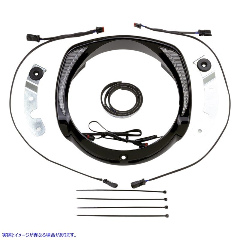 取寄せ FangRヘッドライトベゼル シロ CIRO Headlight Bezel - Black 45206 20402763