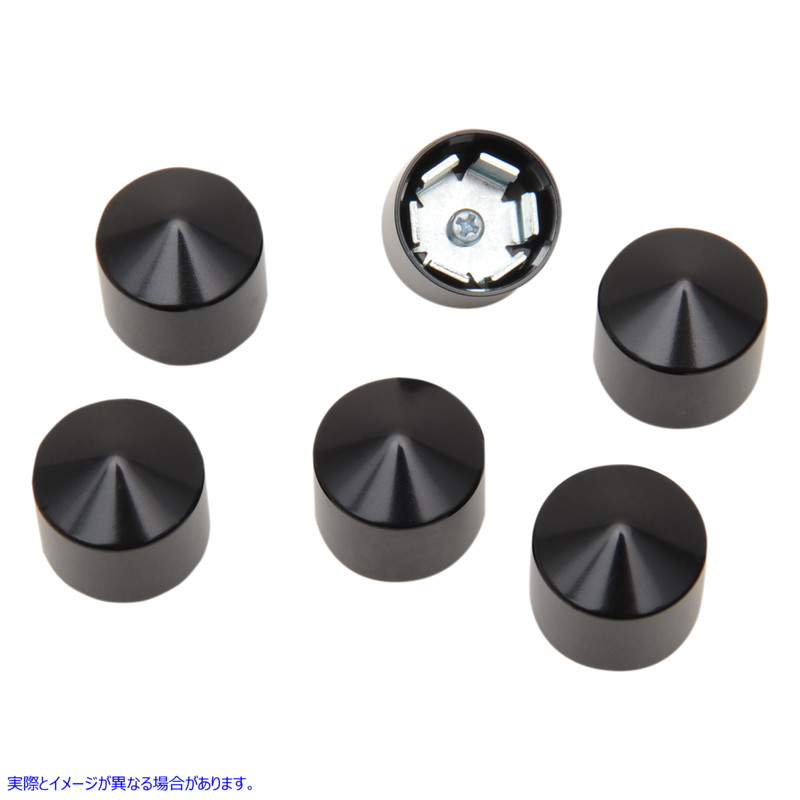 取寄せ ボルトキャップセット シロ CIRO Caps Rocker Box Peaked Black 70008 24040633