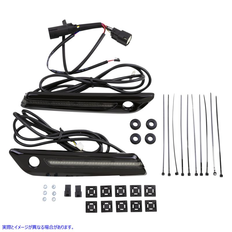 取寄せ LEDサドルバッグヒンジカバー シロ CIRO Hinge Covers - Smoke/Black 40071 35011822