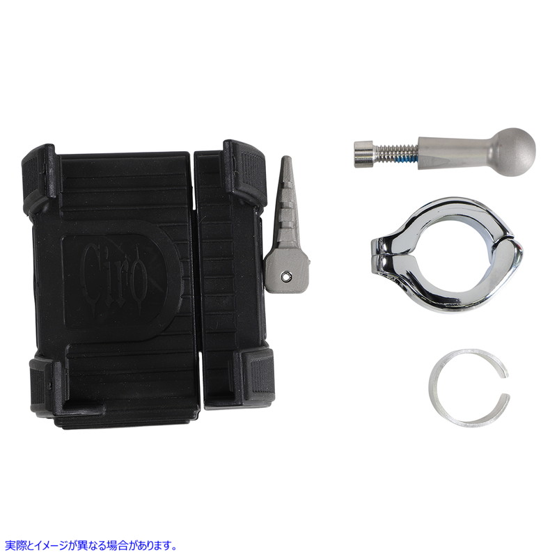 取寄せ マウント付きスマートフォン/GPSホルダー シロ CIRO Smartphone/GPS Holder - without Charger - Chrome 50312 44020600