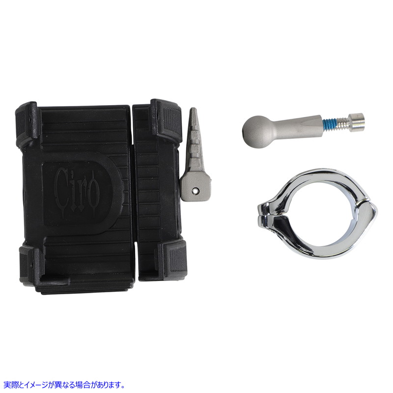 取寄せ マウント付きスマートフォン/GPSホルダー シロ CIRO Smartphone/GPS Holder - without Charger - Chrome 50314 44020602