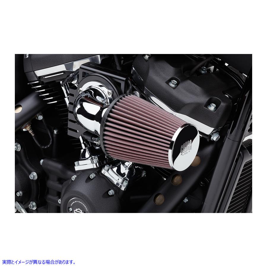 取寄せ コーンエアインテーク コブラ Cone Air Intake Kit - Chrome - Sportster 606-0103-06 10102228