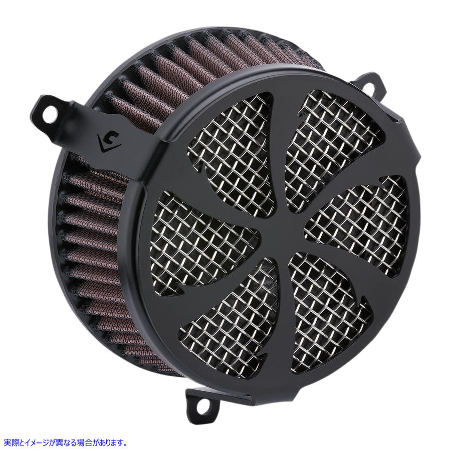 取寄せ エアクリーナーのインテーク - 掃引 コブラ Air Cleaner Kit - Black 606-0104-01B 10102293