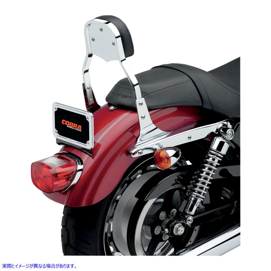 取寄せ 四角いシッシーバー コブラ Mini Sissy Bar - Dyna '06-17 602-1102 15010367