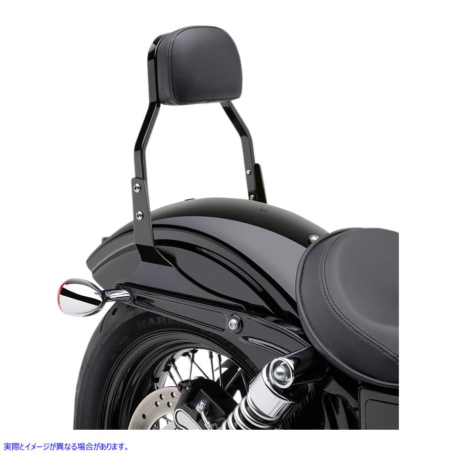 取寄せ 四角いシッシーバー コブラ Mini Sissy Bar - Black - Dyna 602-1102B 15010453