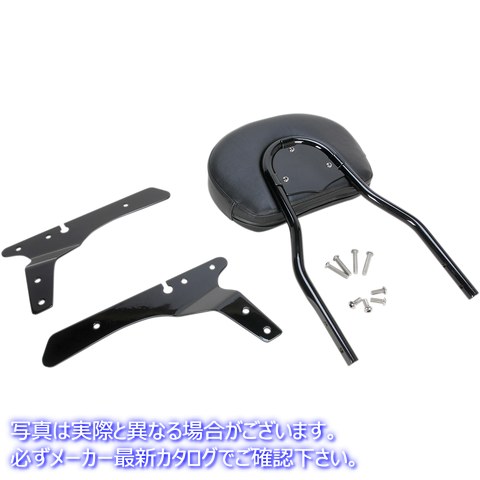 取寄せ ラウンドシシーバー コブラ Round Sissy Bar - Short - Black - Sportster 602-1253B 15010469