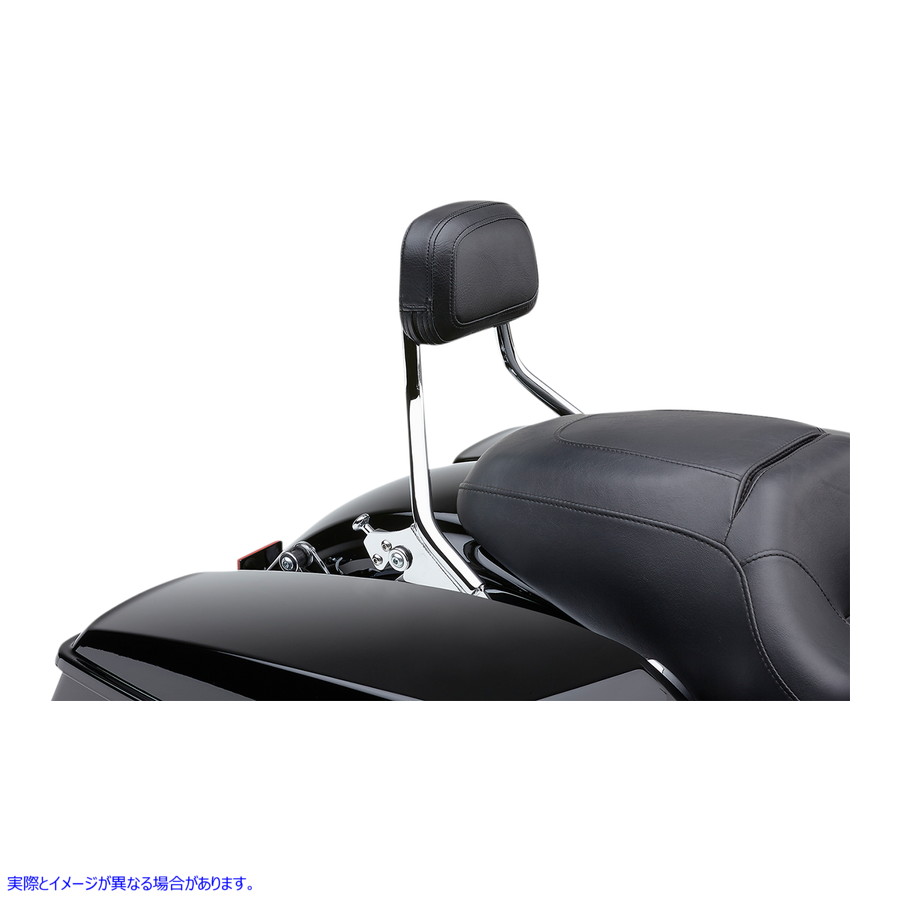 取寄せ 取り外し可能な背もたれ コブラ Detachable Backrest - Chrome - Short - FLH/FLT 602-2212 15010687