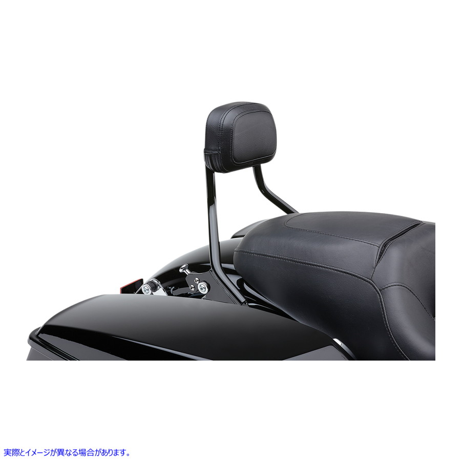 取寄せ 取り外し可能な背もたれ コブラ Detachable Backrest - Black - Short - FLH/FLT 602-2212B 15010688