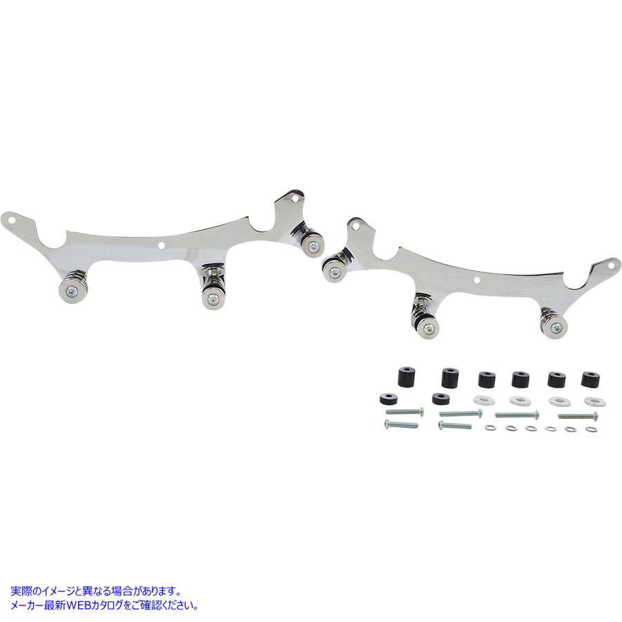 取寄せ 取り外し可能な背もたれ用のドッキングキット - Sissy Bar コブラ Backrest Mount - Chrome - Chieftain 502-2100 15010725