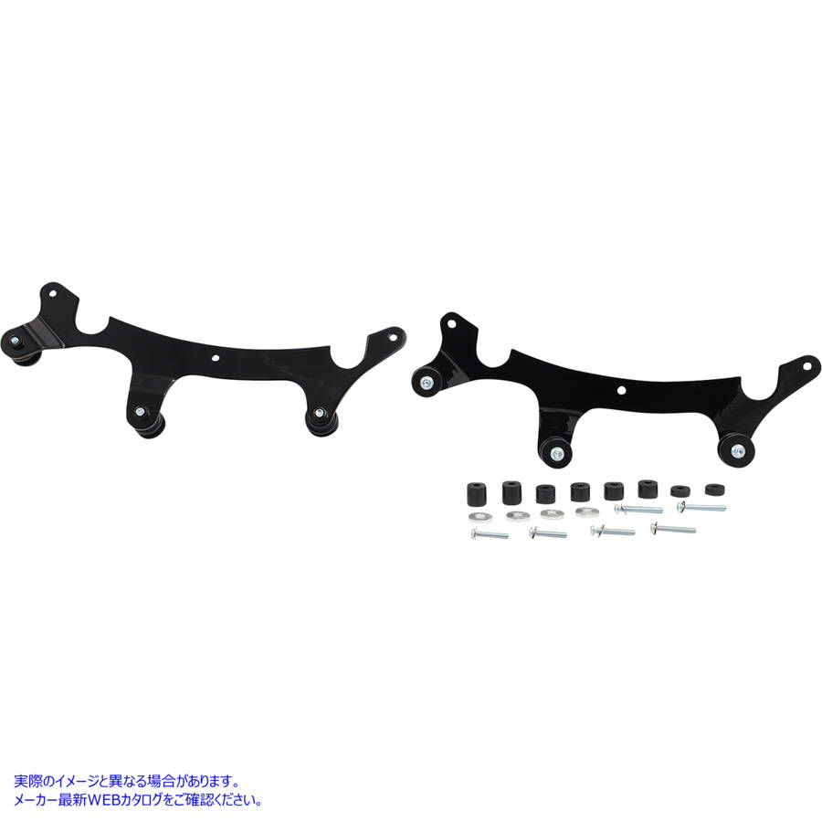 取寄せ 取り外し可能な背もたれ用のドッキングキット - Sissy Bar コブラ Backrest Mount - Black - Chieftain 502-2100B 15010726