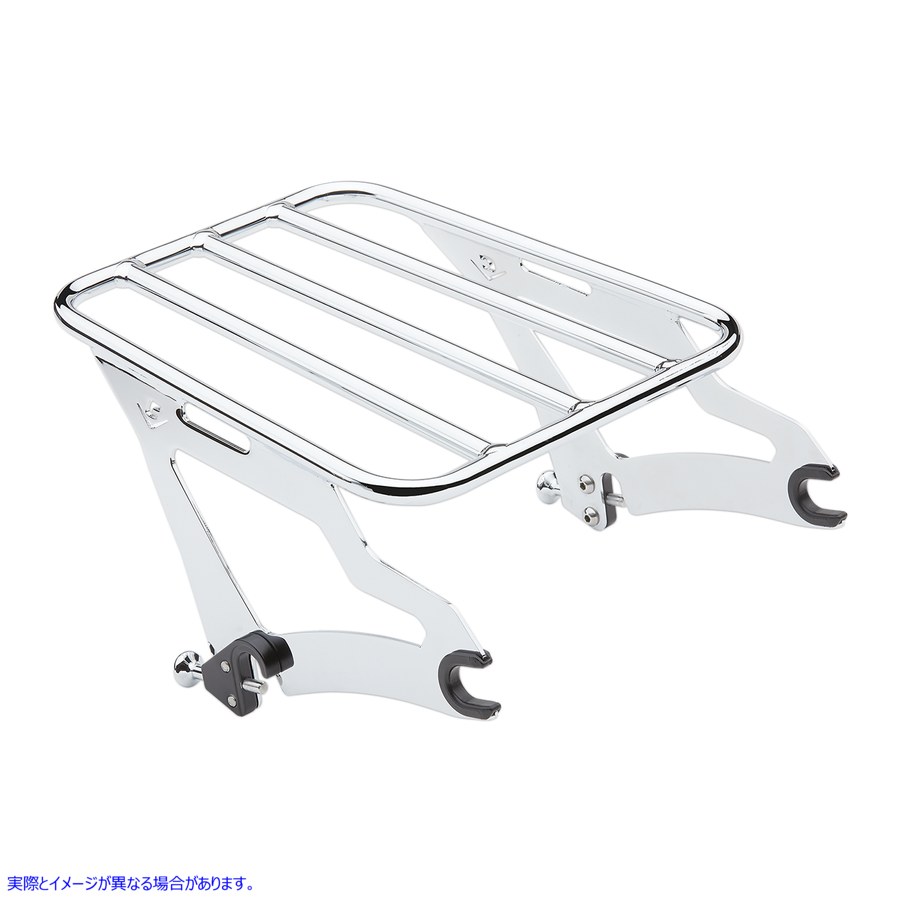 取寄せ 取り外し可能な荷物ラック コブラ Detachable Luggage Rack - Chrome 602-2500 15100289