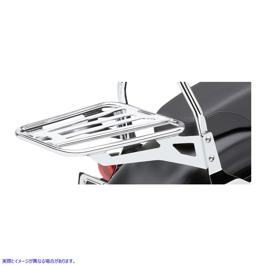 取寄せ コブラ取り外し可能な背もたれの荷物ラック コブラ Sissy Bar Luggage Rack - Chrome - Tubular 602-3500 15100306