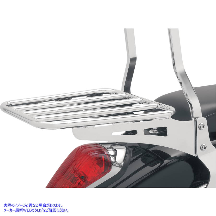 取寄せ コブラ取り外し可能な背もたれの荷物ラック コブラ Sissy Bar Luggage Rack - Chrome - Tubular 602-3501 15100307