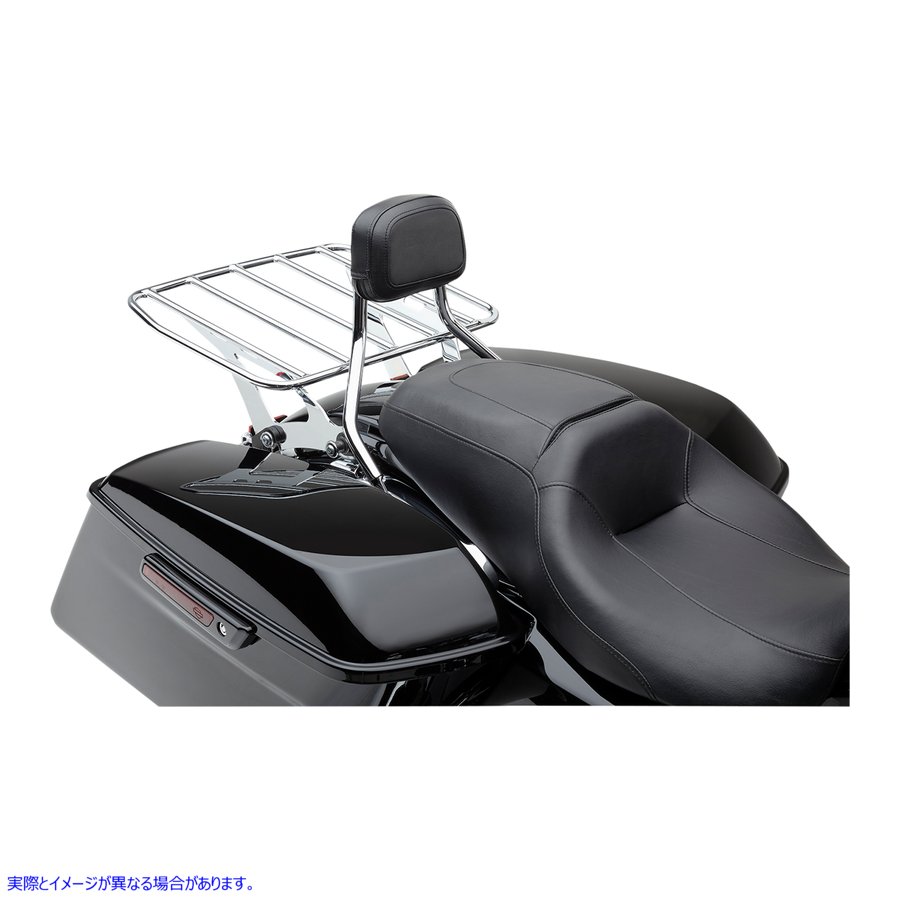 取寄せ BigAssR取り外し可能な荷物ラック コブラ Detachable Flat Rack - Chrome 602-2800 15100667