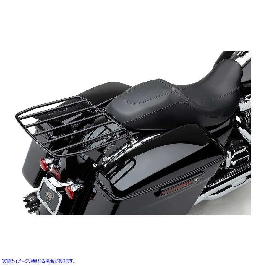 取寄せ BigAssR取り外し可能な荷物ラック コブラ Detachable Flat Rack - Black 602-2800B 15100668