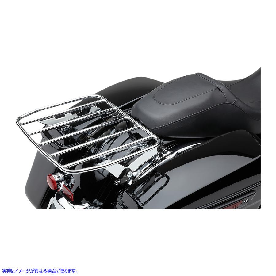 取寄せ BigAssR取り外し可能な荷物ラック コブラ Detachable Flat Rack - Chrome 602-2801 15100843