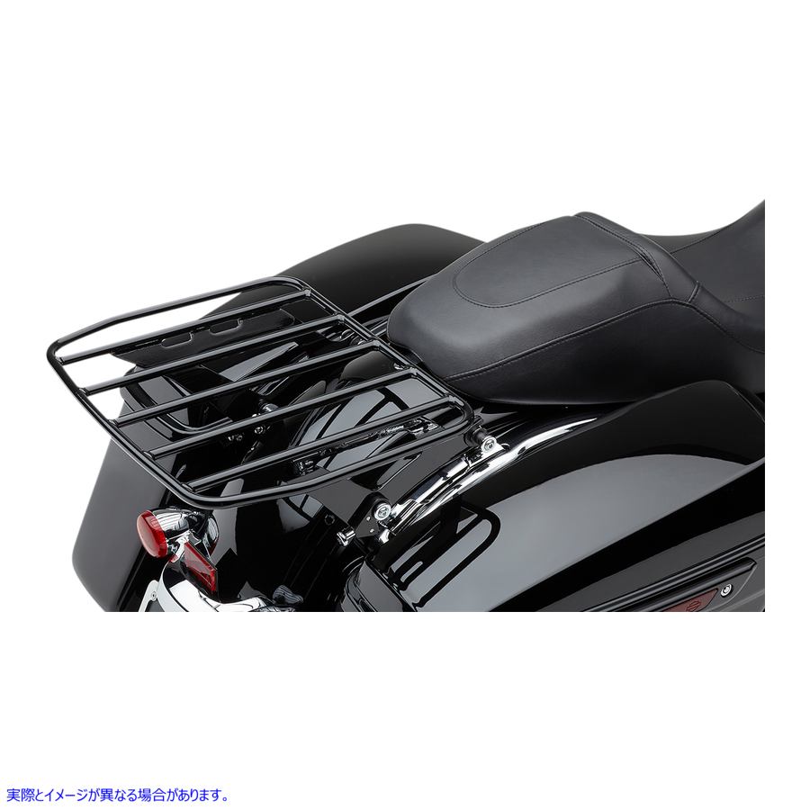 取寄せ BigAssR取り外し可能な荷物ラック コブラ Detachable Flat Rack - Black 602-2801B 15100844