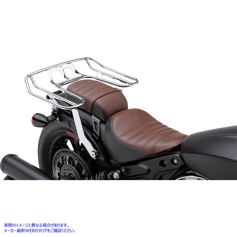 取寄せ BigAssR取り外し可能なラップラック コブラ Detachable Wrap Around Rack - Chrome - Bobber 502-2615 15101029