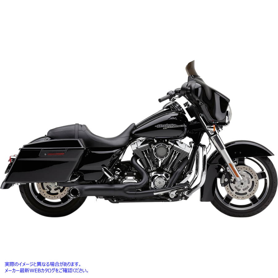 取寄せ 2-into-1エキゾーストシステムを見つけます コブラ Turn Out 2-into-1 Exhaust System - Black 6270B-1 18002553