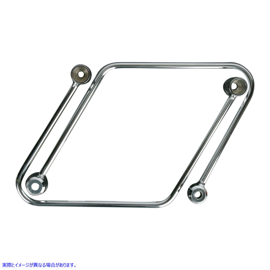 取寄せ ホンダのサドルバッグプロテクターとサポート コブラ Saddlebag Supports - Chrome - Honda VT 02-6101 35010306