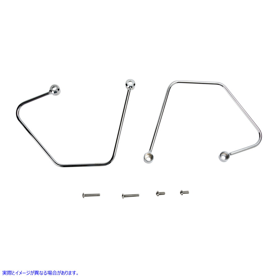 取寄せ ホンダのサドルバッグプロテクターとサポート コブラ Saddlebag Supports - Chrome - Honda CMX 02-6105 35010550