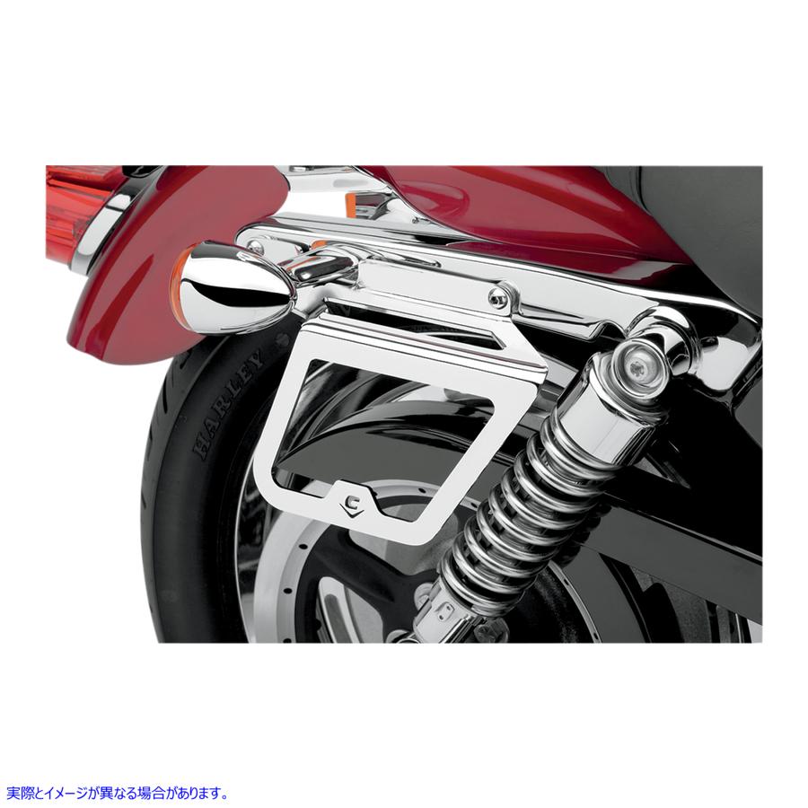 取寄せ サドルバッグサポート コブラ Saddlebag Supports - Chrome - XL 602-6103 35010625