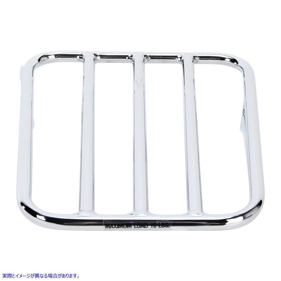 取寄せ シシーバーに取り付けられた荷物ラック コブラ Sissy Bar Luggage Rack - Chrome - Tubular 02-3502 BLV23502