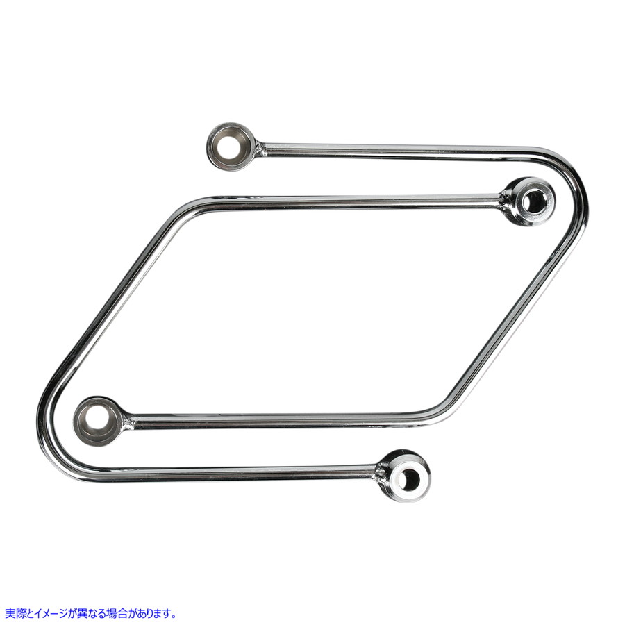 取寄せ ホンダのサドルバッグプロテクターとサポート コブラ Saddlebag Supports - Chrome - Honda VT 02-6116 BLV26116