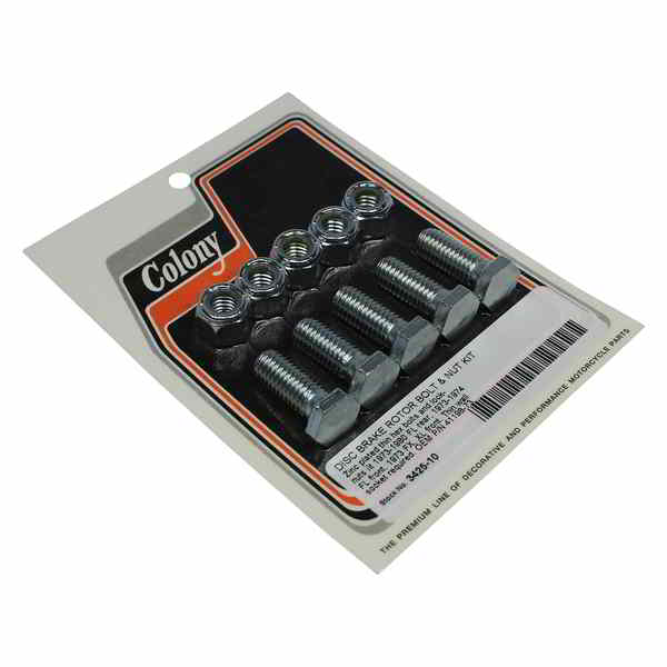 取寄せ コロニー Brake Rotor Bolt and Nut Kit 3425-10 17103957