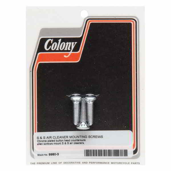 取寄せ S＆Sエアクリーナーカバーマウントネジキット コロニー BOLTS S&S AIR CLN CVR 9980-3 24010125