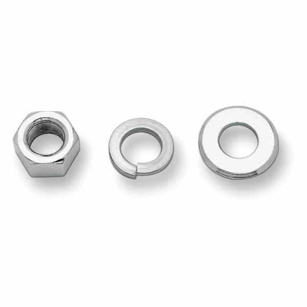取寄せ フロントアクスルナットとワッシャーキット コロニー Nut/Washer Kit - Chrome 8768-3 24010446
