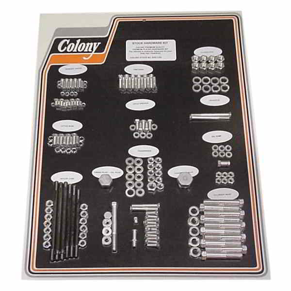 取寄せ コンプリートストックハードウェアキット コロニー Hardware Kit - Cadmium - '48-'57 8302 CAD 24010453