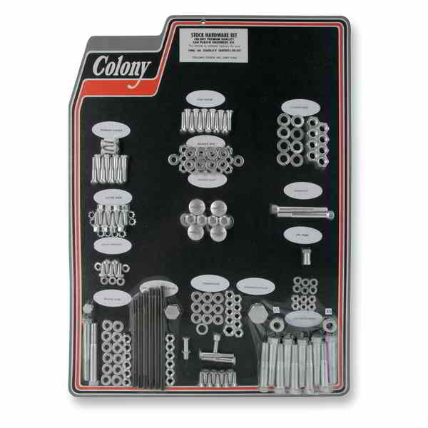 取寄せ コンプリートストックハードウェアキット コロニー Hardware Kit - Cadmium - '66-'69 8307 CAD 24010455