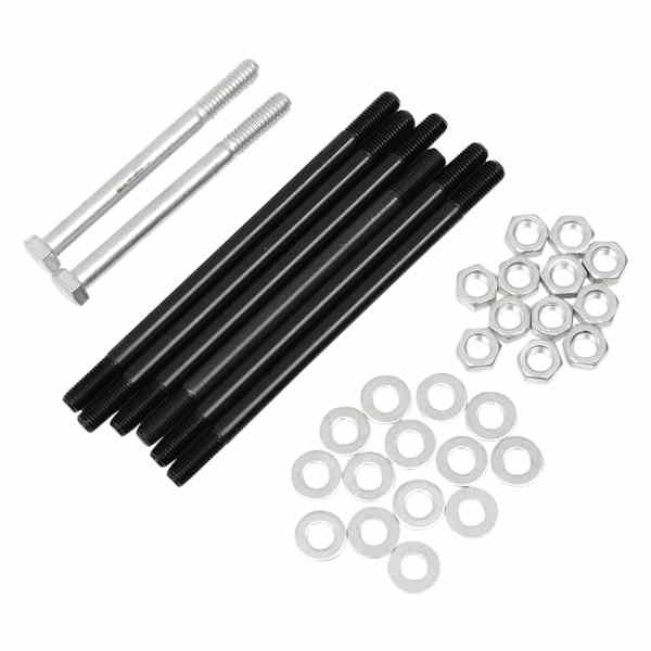 取寄せ モーターケーススタッドキット コロニー Case Kit - Motor - Cadmium - Big Twin '79-'95 8144-34 24010864