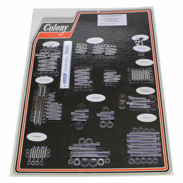 取寄せ コロニー Bolt Kit - Engine - Chrome 1026-P 24011117