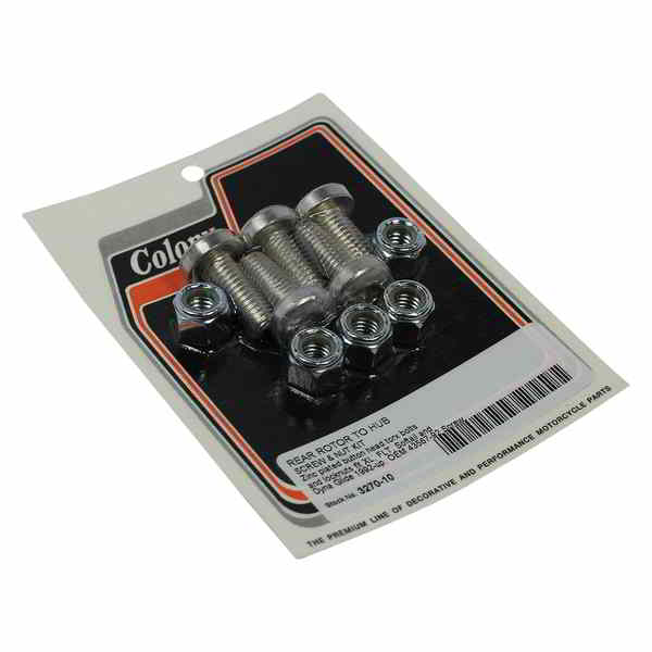 取寄せ コロニー Bolts with Nuts - Rear/Brake Rotor - Kit 3270-10 24011323