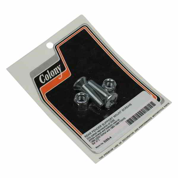 取寄せ コロニー Mounting Screws/Nuts - Rear Fender Support - Zinc - Set 3355-4 24011325