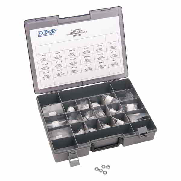 取寄せ クロムメッキスペーサー コロニー Spacer - 1/4 x 3/4 SPC-005 24040045